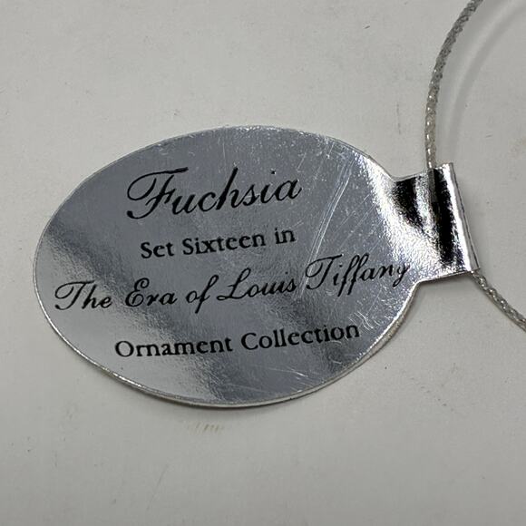 Bradford Editions Era of Louis Tiffany Heirloom Porcelain Ornaments #16 set of 3 - Picture 8 of 8